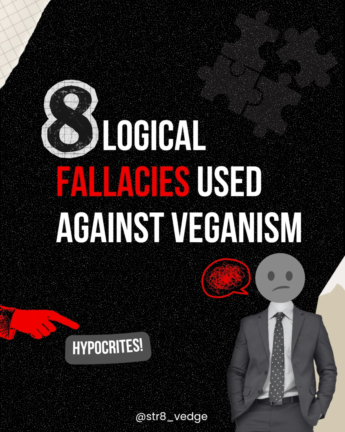 8 logical fallacies used against veganism